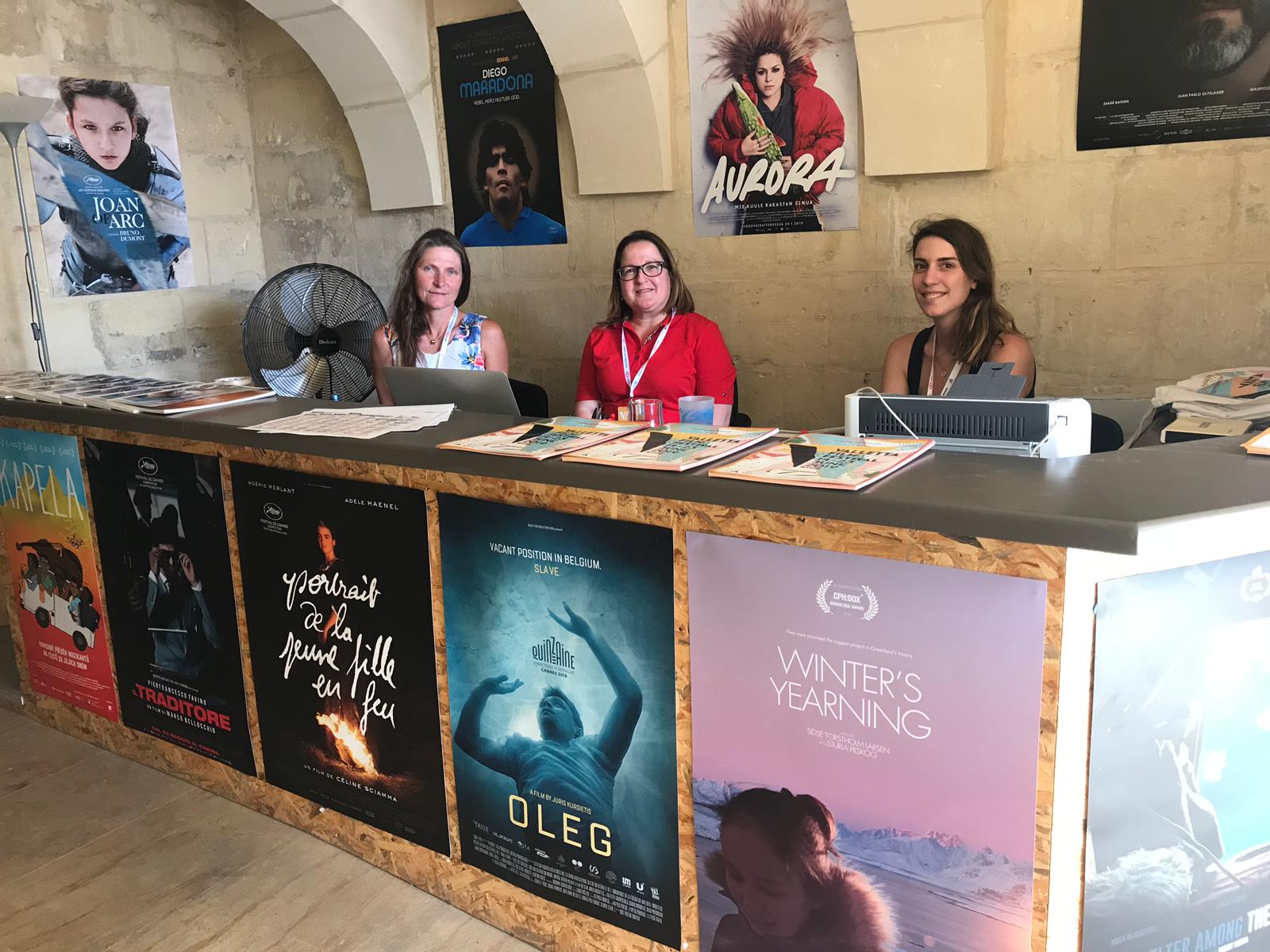 Inside the Box Office in Pjazza Teatru Rjal, Valletta Film Festival 2019